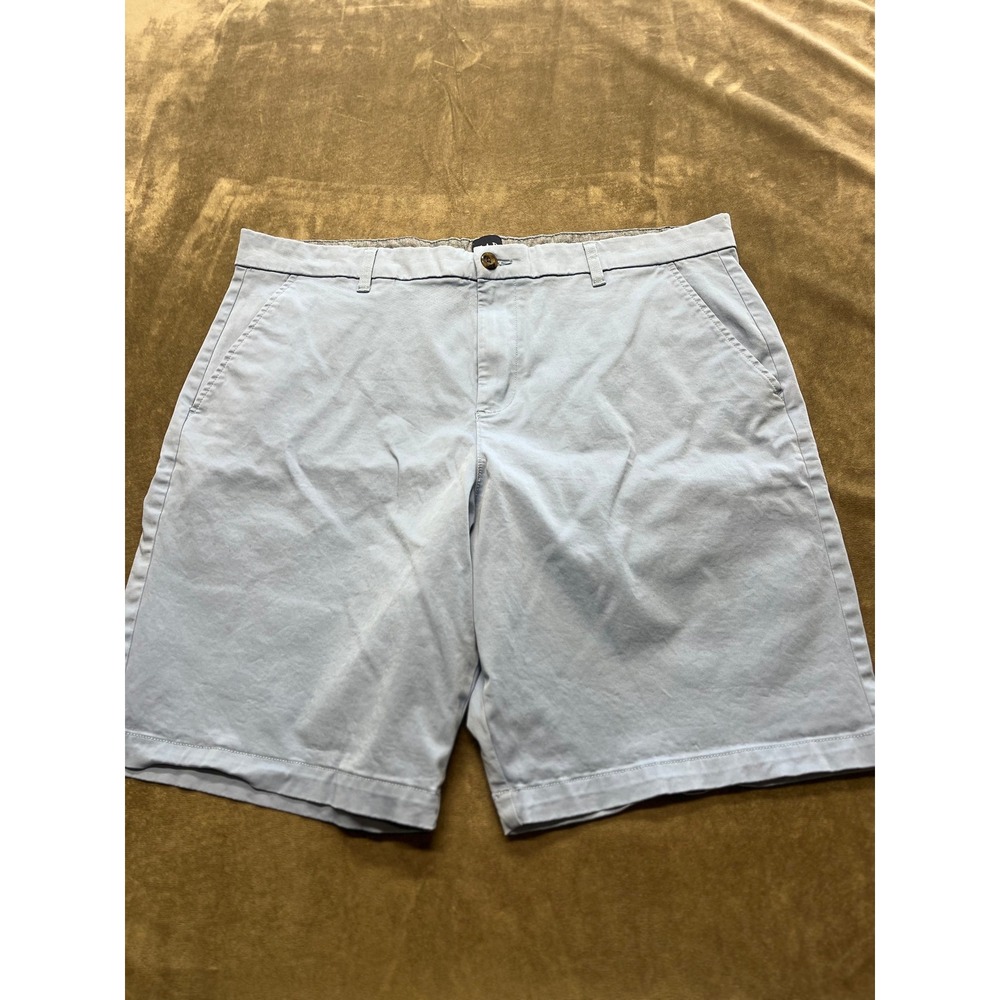 GAP Men Light Blue Chino Flat Front Shorts Size 40
